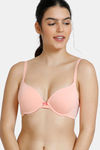 Zivame Push-Up Wired Medium Coverage Bra - Peach Pearl — thumbnail 1